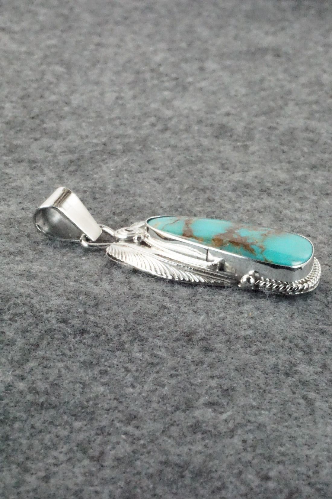 Turquoise & Sterling Silver Pendant - Davey Morgan
