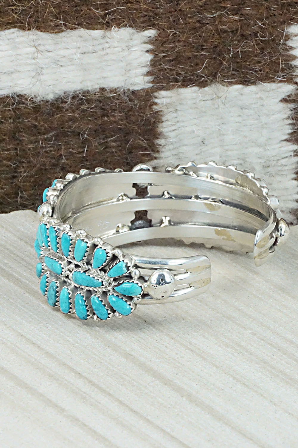 Turquoise & Sterling Silver Bracelet - Jaz Wilson