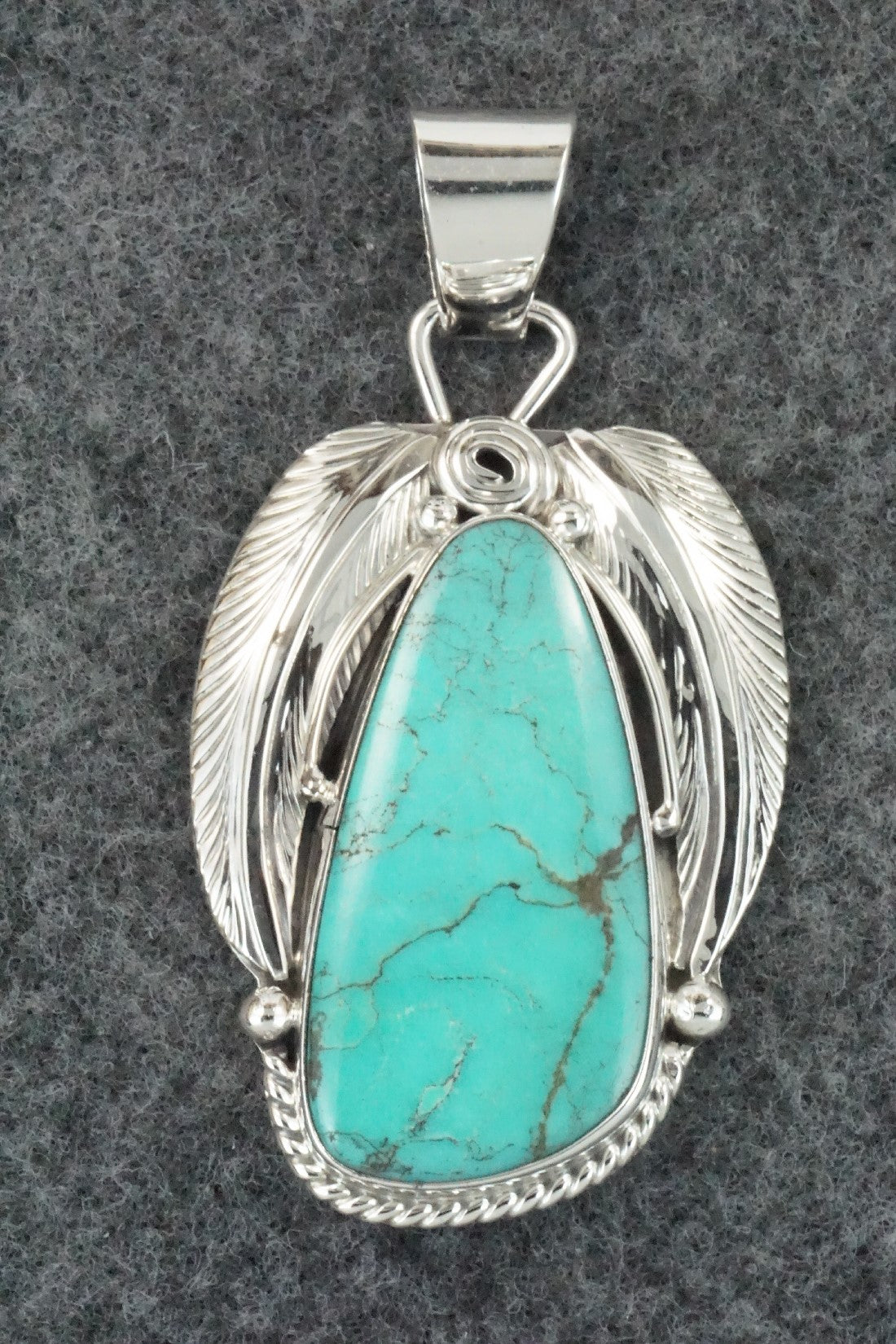 Turquoise & Sterling Silver Pendant - Davey Morgan
