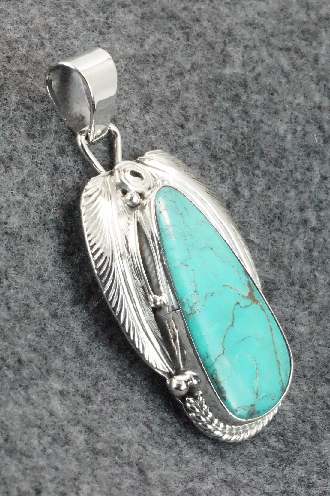 Turquoise & Sterling Silver Pendant - Davey Morgan