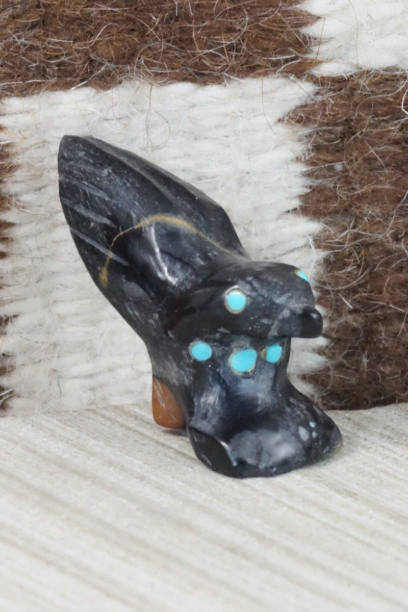 Eagle Zuni Fetish Carving - Alvin Calavaza