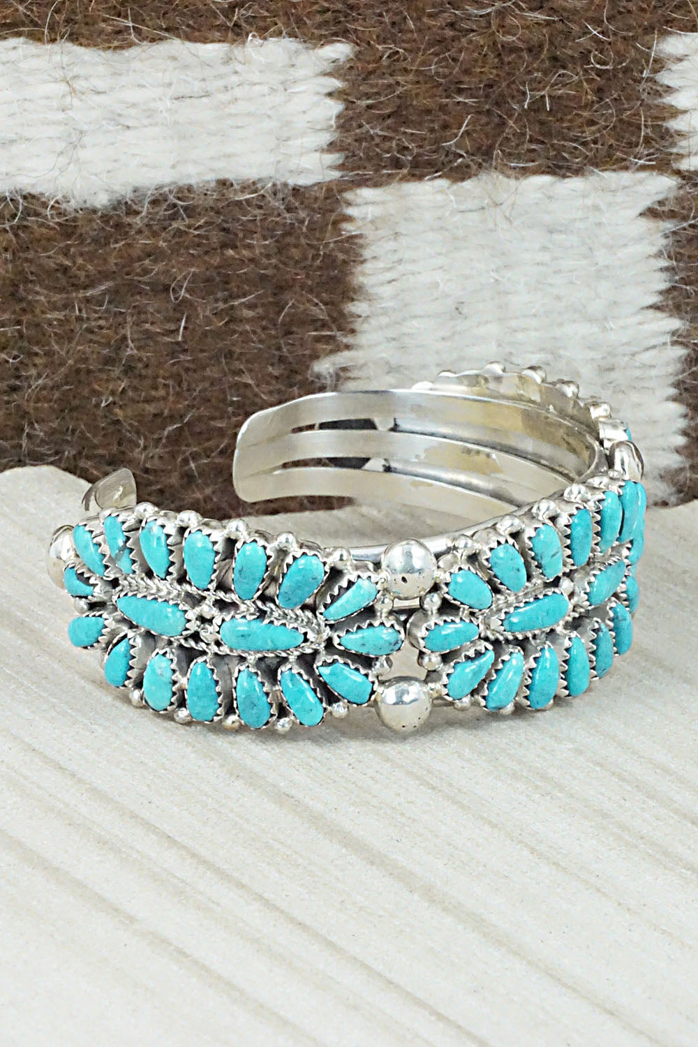 Turquoise & Sterling Silver Bracelet - Jaz Wilson