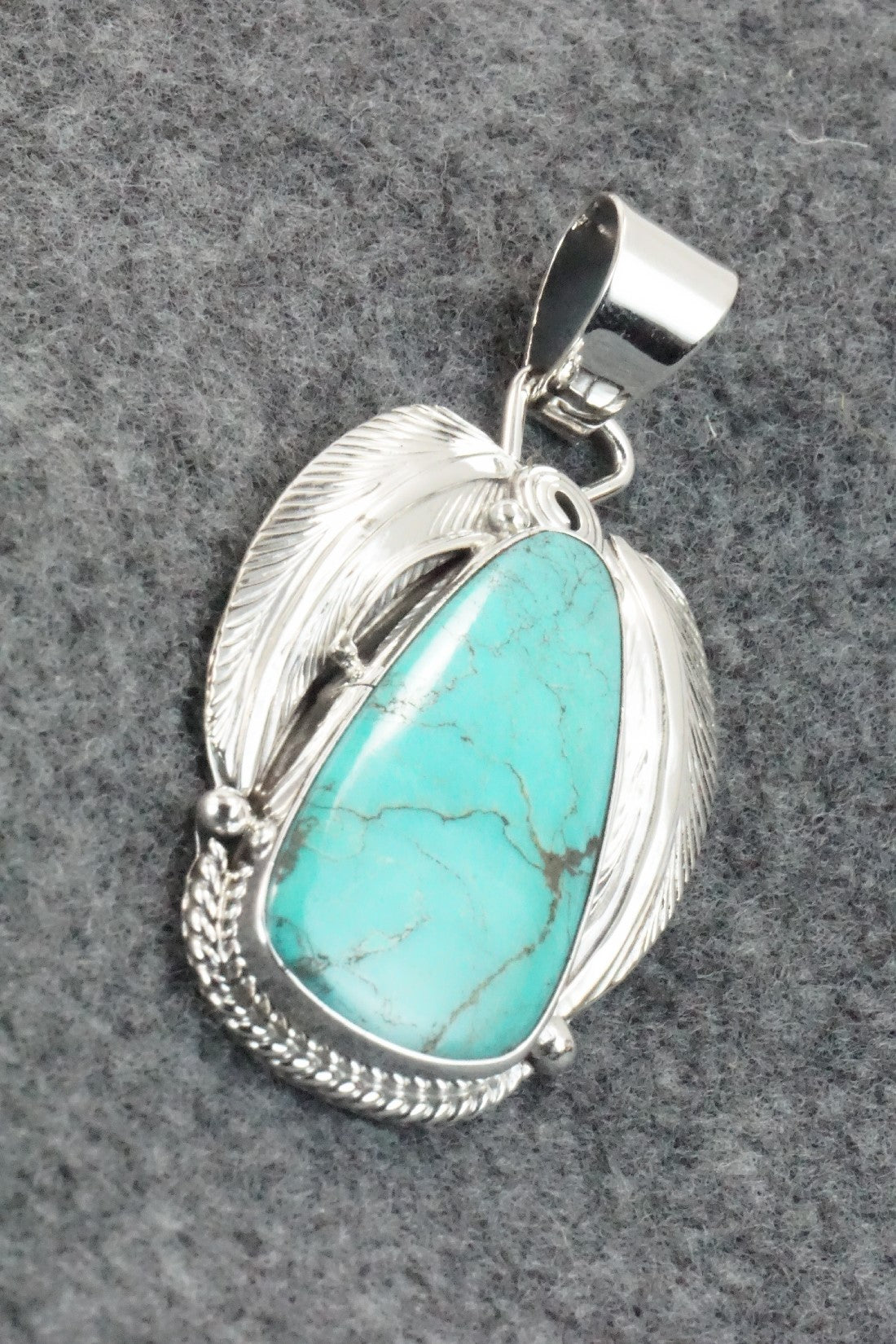 Turquoise & Sterling Silver Pendant - Davey Morgan