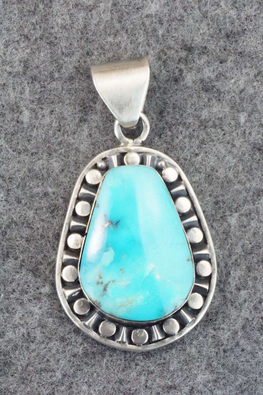Turquoise and Sterling Silver Pendant - Sharon McCarthy