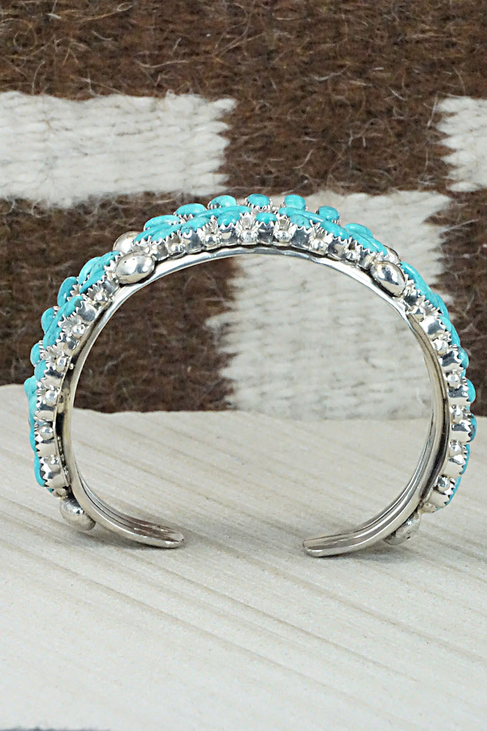 Turquoise & Sterling Silver Bracelet - Jaz Wilson