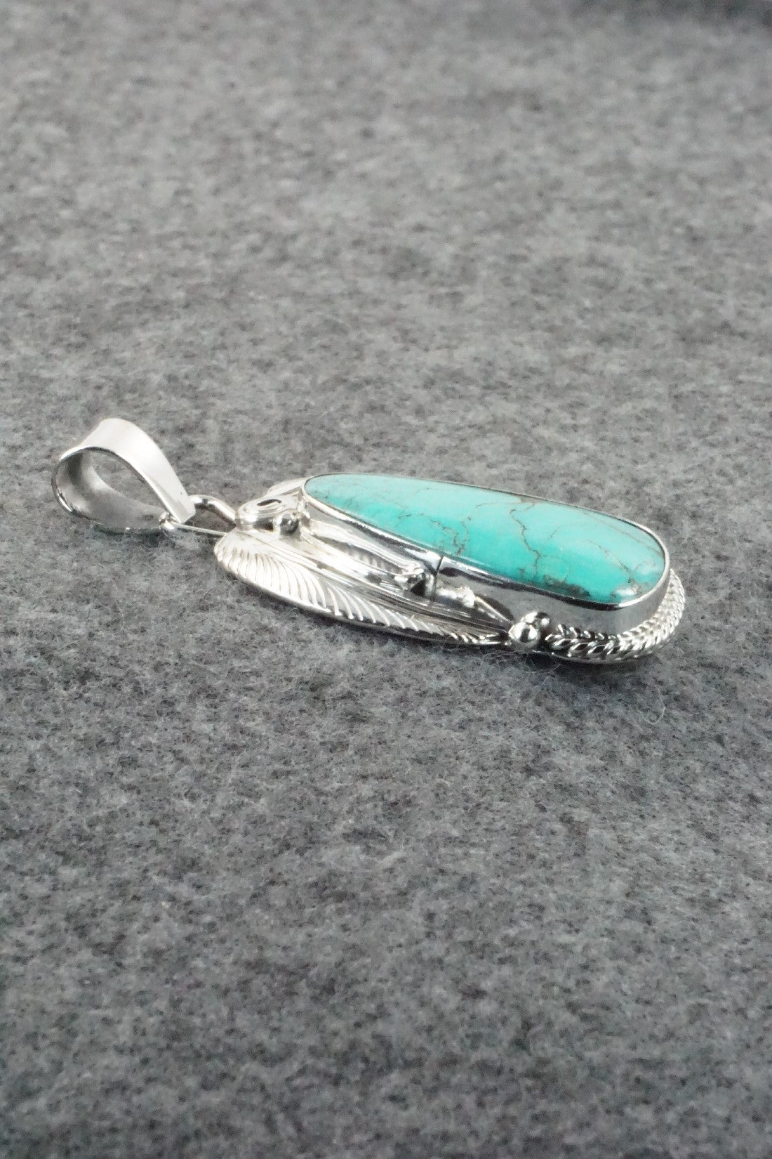 Turquoise & Sterling Silver Pendant - Davey Morgan