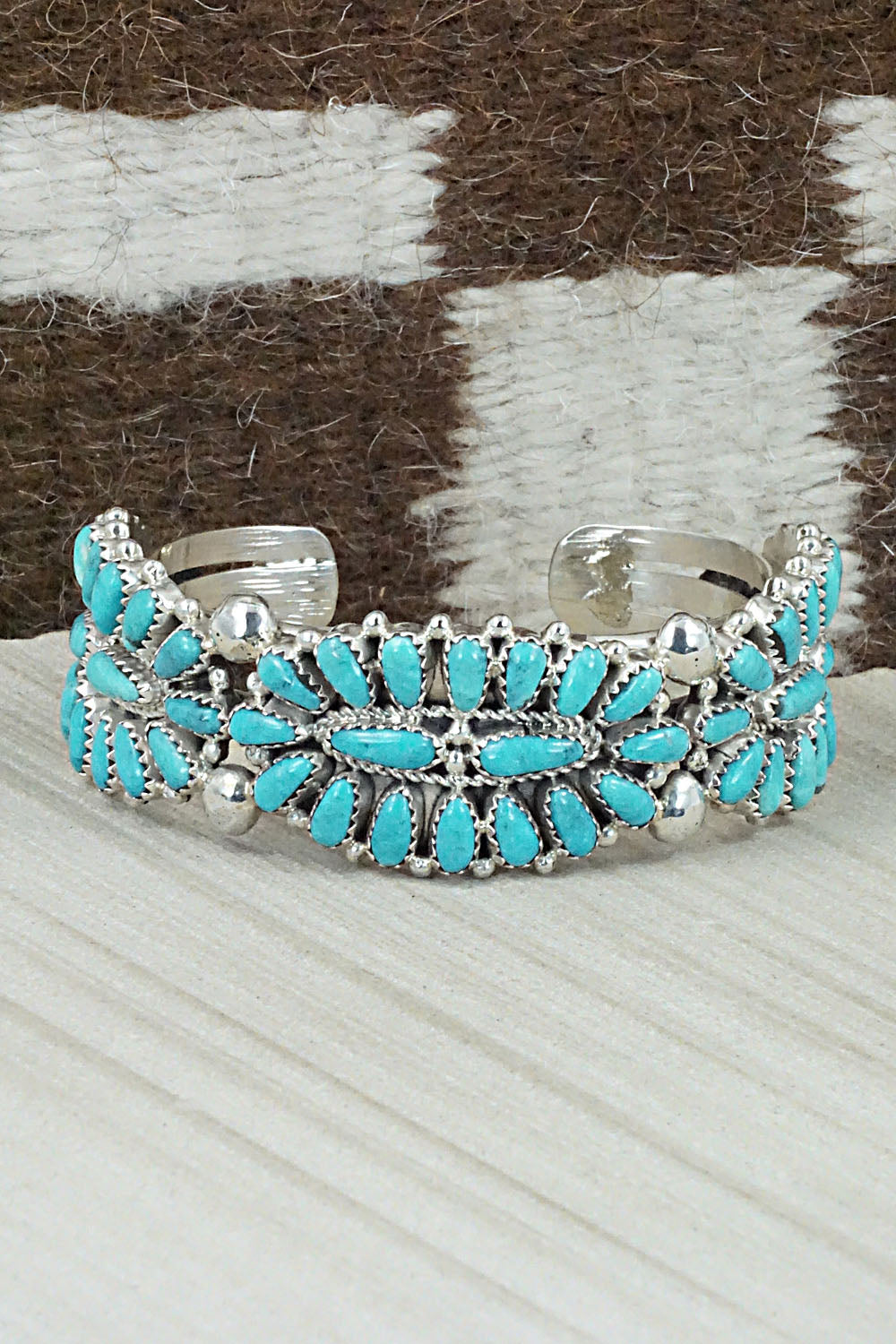 Turquoise & Sterling Silver Bracelet - Jaz Wilson