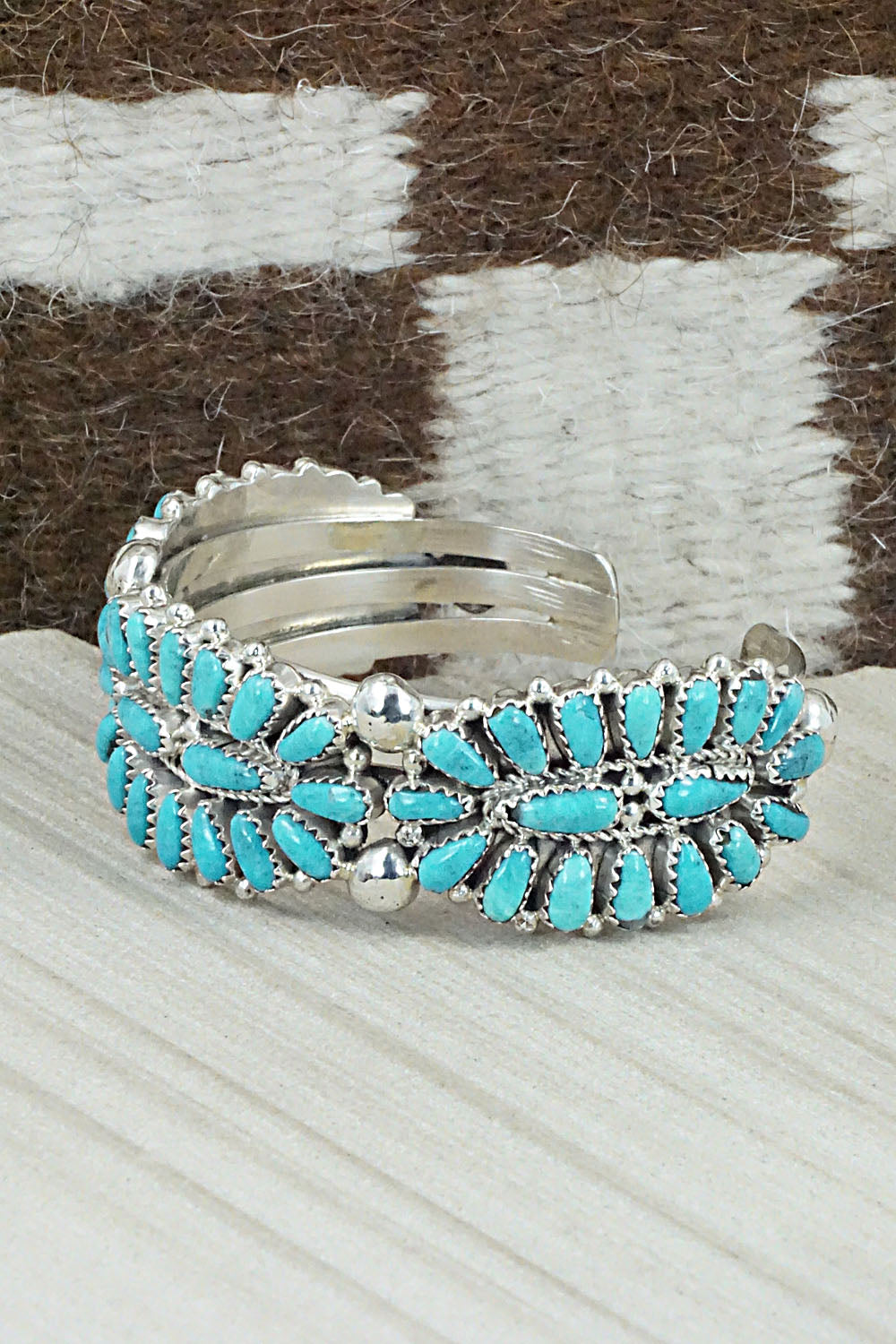 Turquoise & Sterling Silver Bracelet - Jaz Wilson