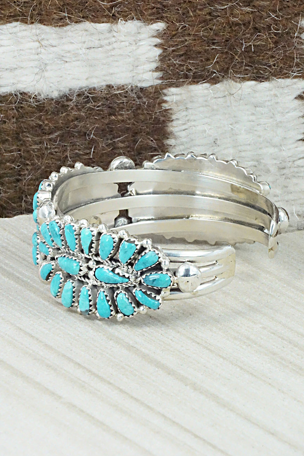 Turquoise & Sterling Silver Bracelet - Jaz Wilson