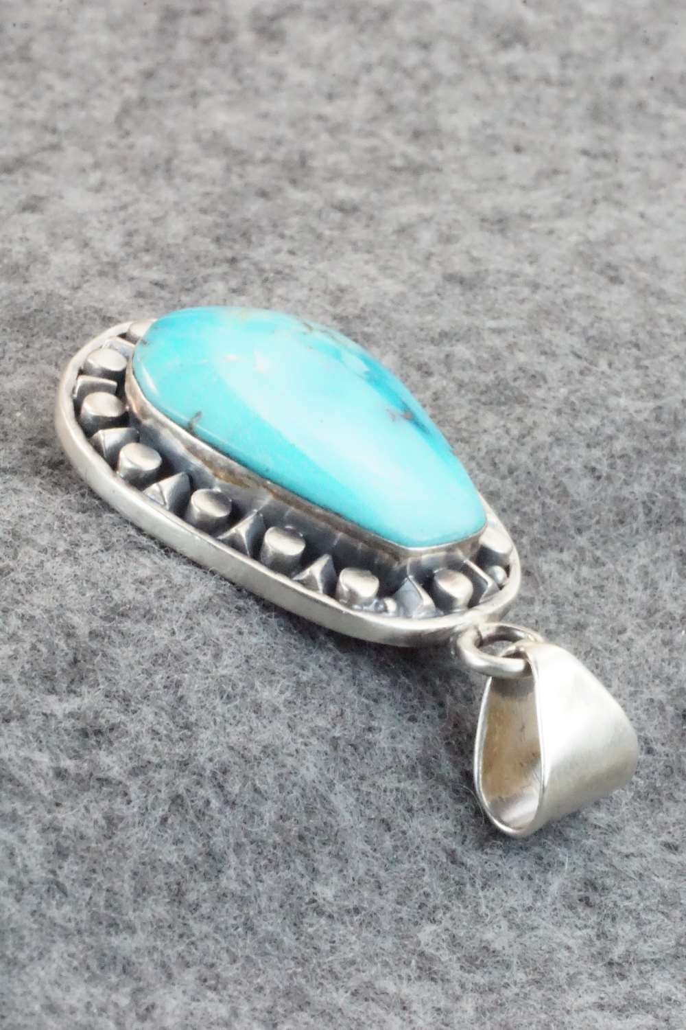 Turquoise and Sterling Silver Pendant - Sharon McCarthy