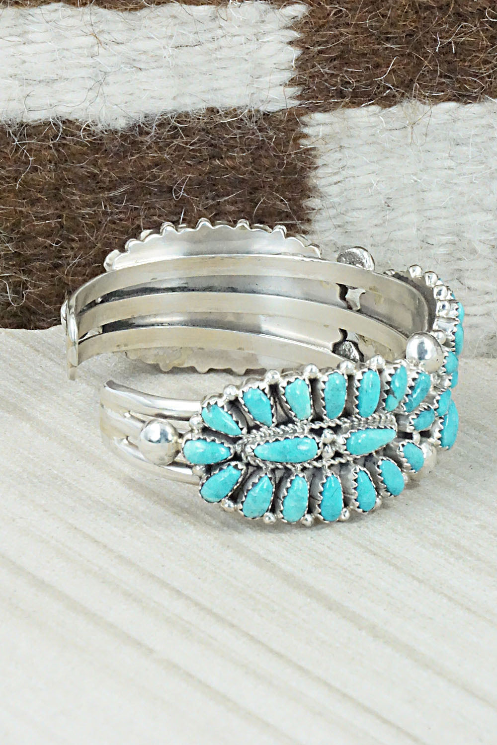 Turquoise & Sterling Silver Bracelet - Jaz Wilson