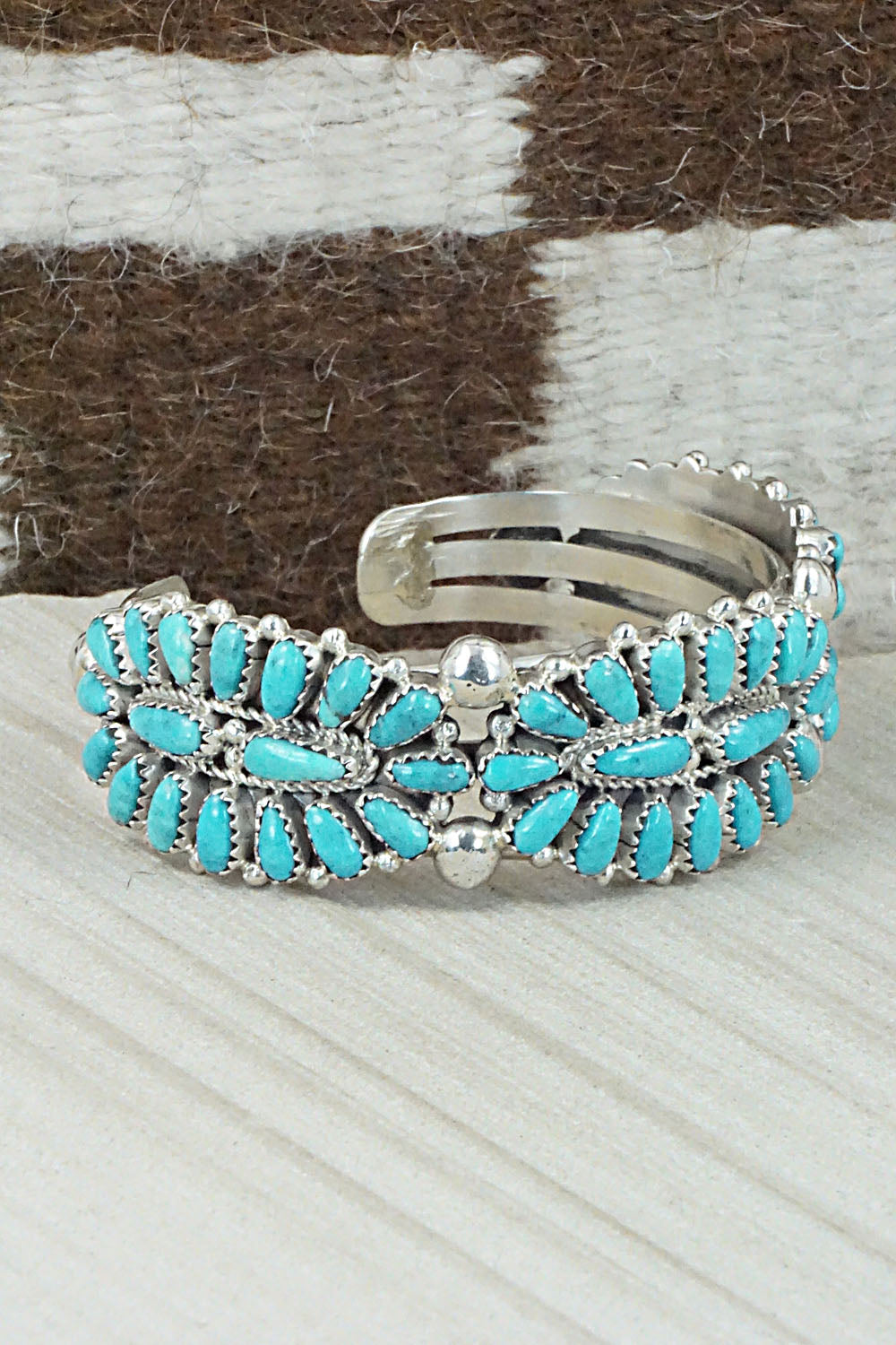 Turquoise & Sterling Silver Bracelet - Jaz Wilson