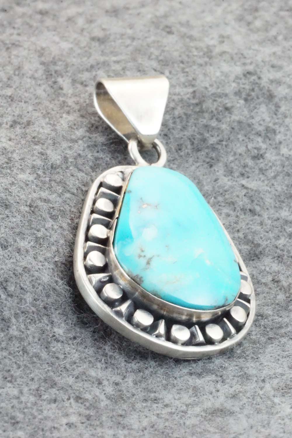 Turquoise and Sterling Silver Pendant - Sharon McCarthy