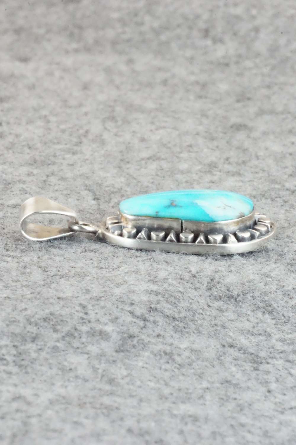 Turquoise and Sterling Silver Pendant - Sharon McCarthy