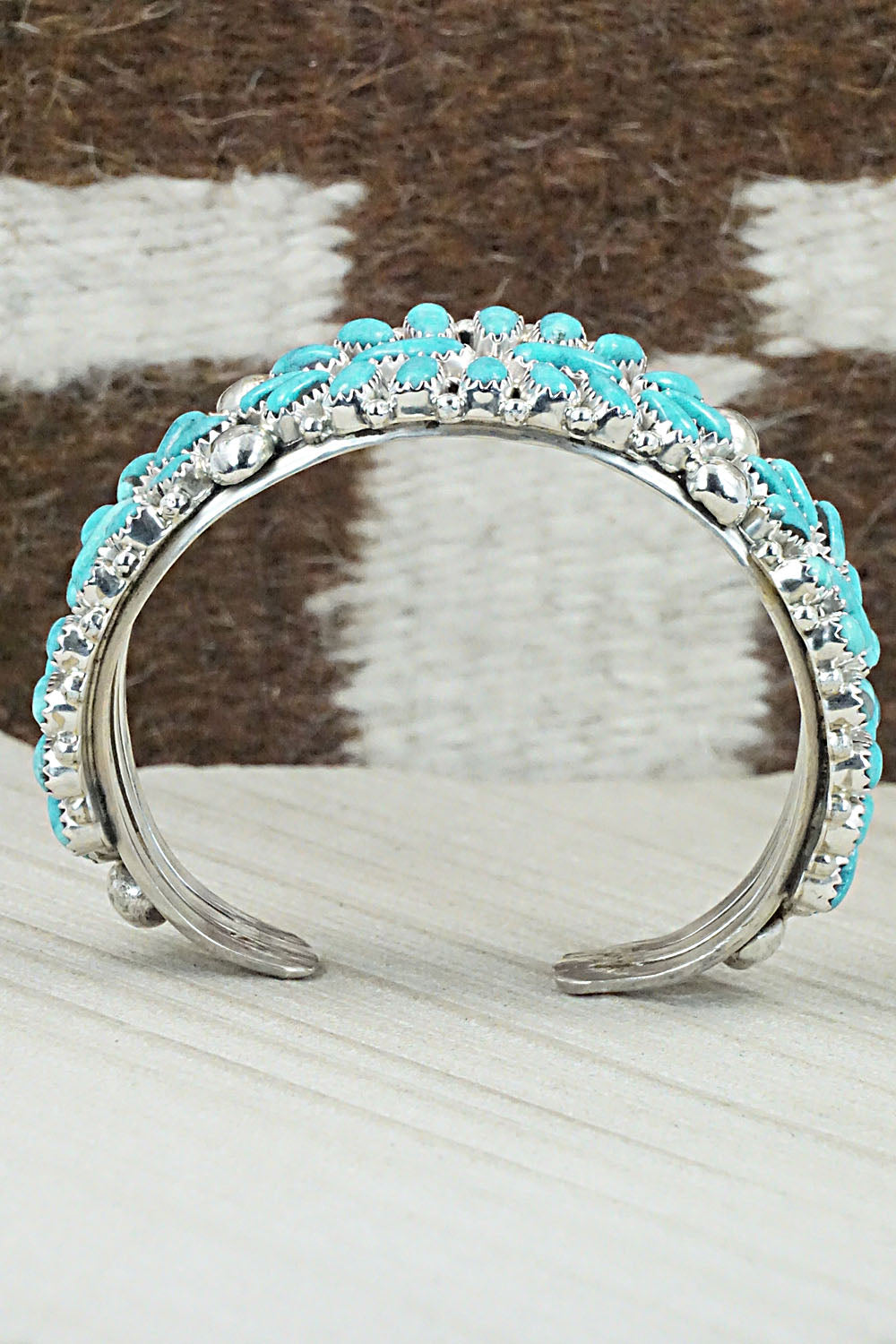 Turquoise & Sterling Silver Bracelet - Jaz Wilson