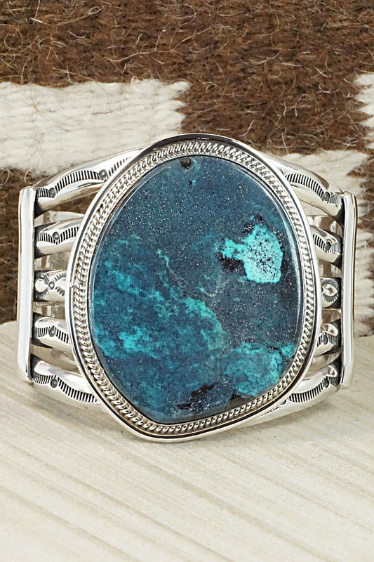 Turquoise & Sterling Silver Bracelet - Raymond Delgarito