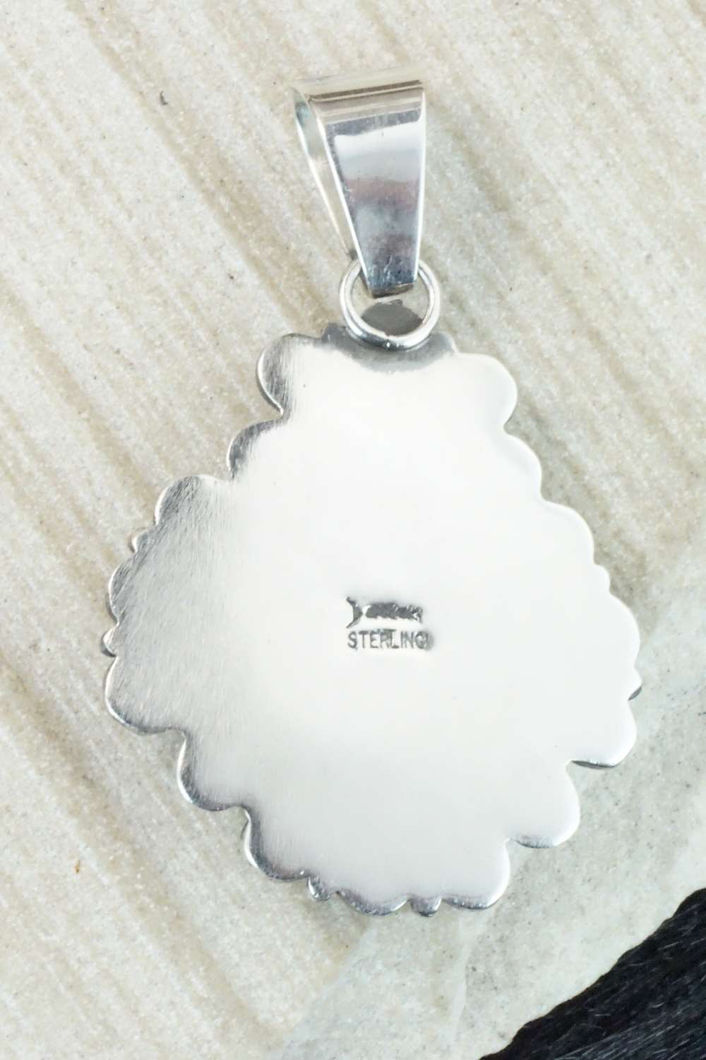 Turquoise and Sterling Silver Pendant - Derrick Gordon