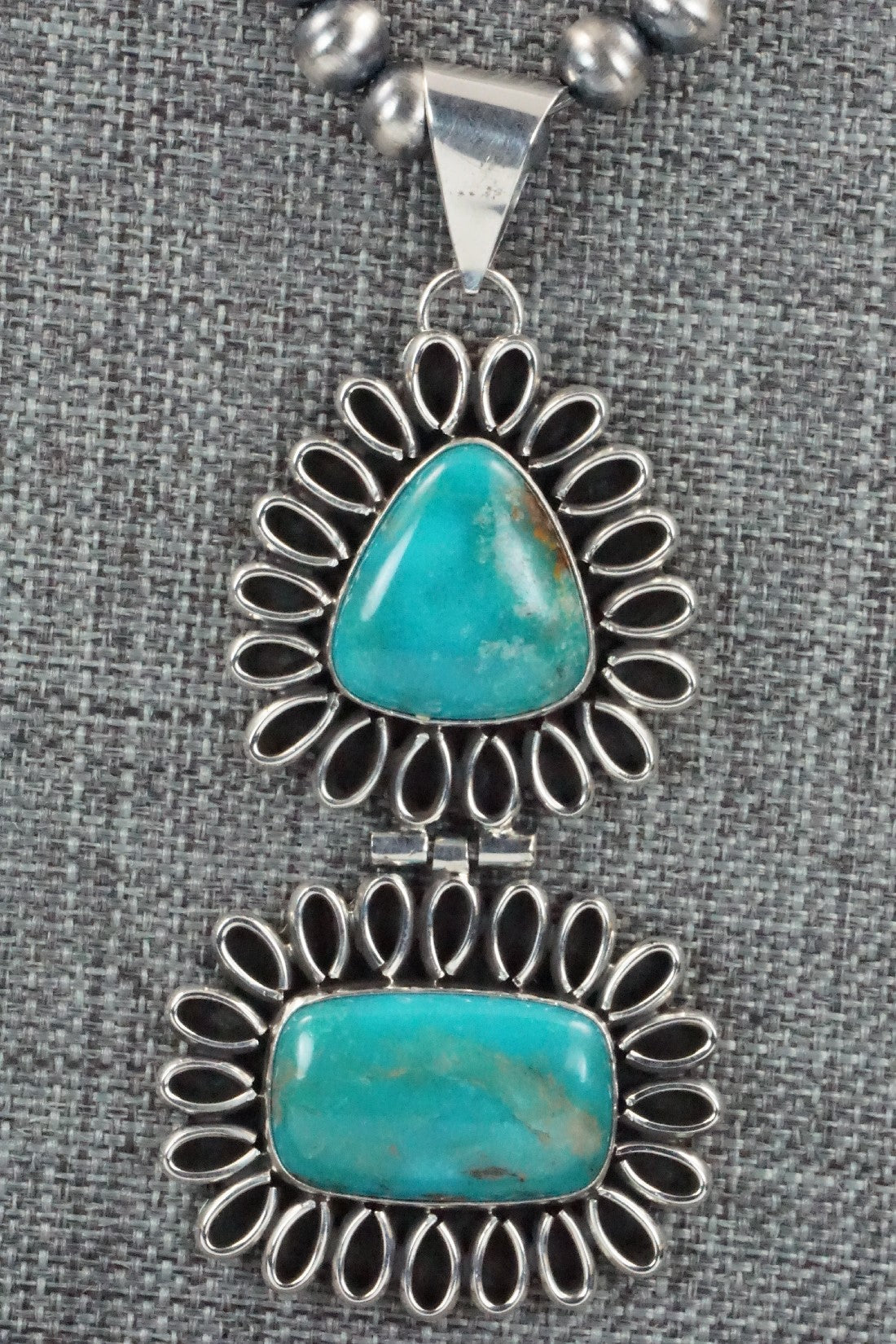 Turquoise & Sterling Silver Necklace - Ervin Tsosie