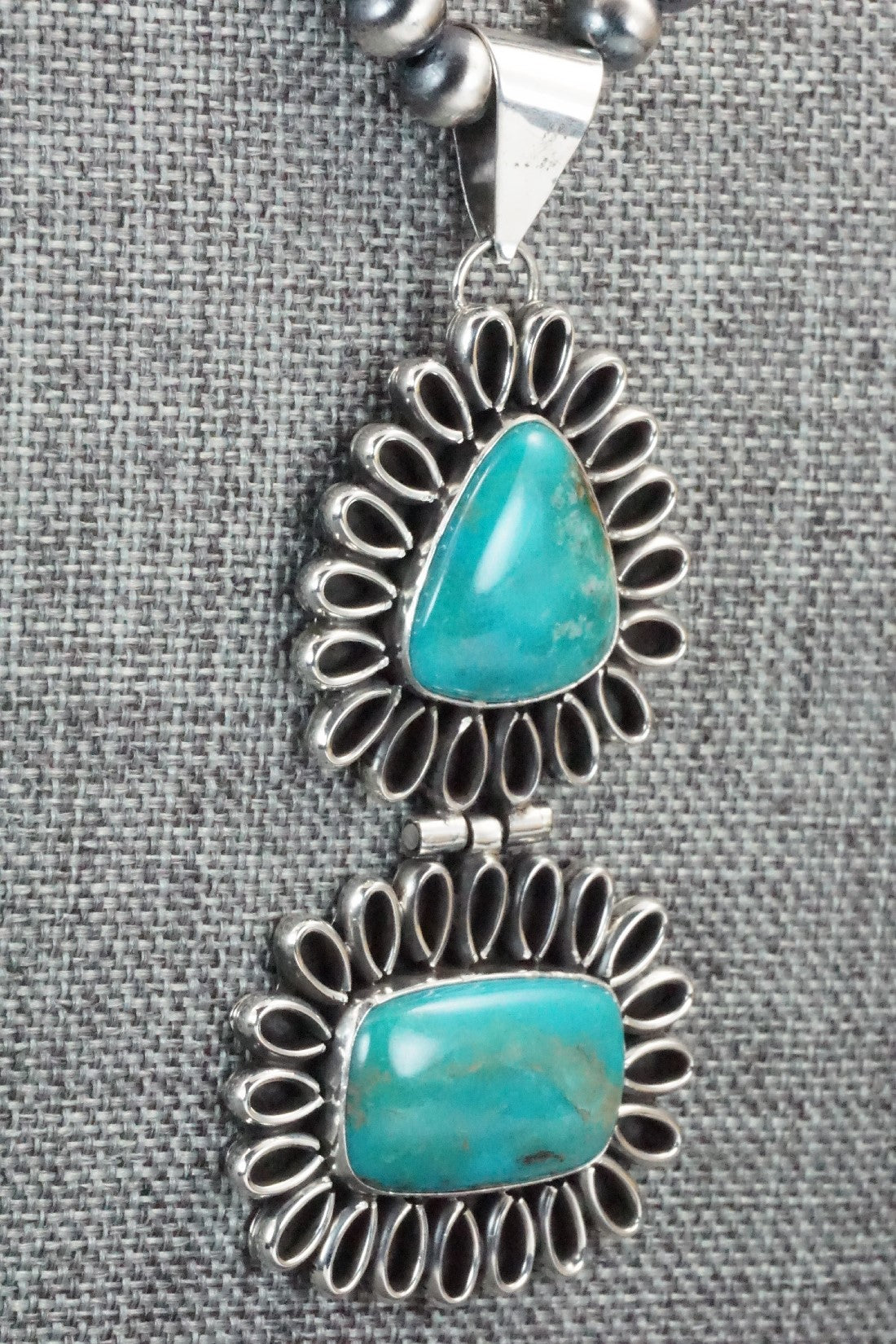 Turquoise & Sterling Silver Necklace - Ervin Tsosie