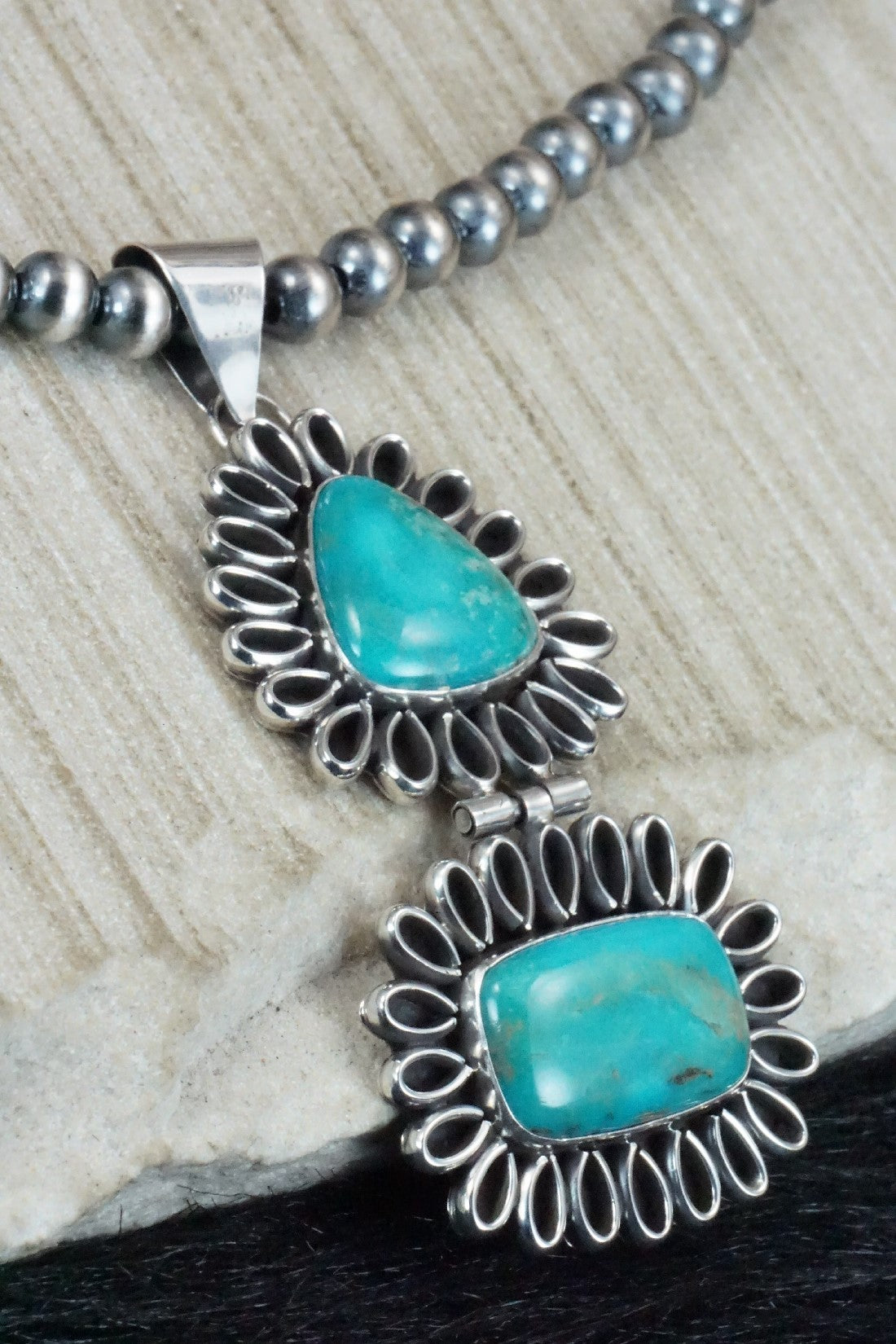 Turquoise & Sterling Silver Necklace - Ervin Tsosie