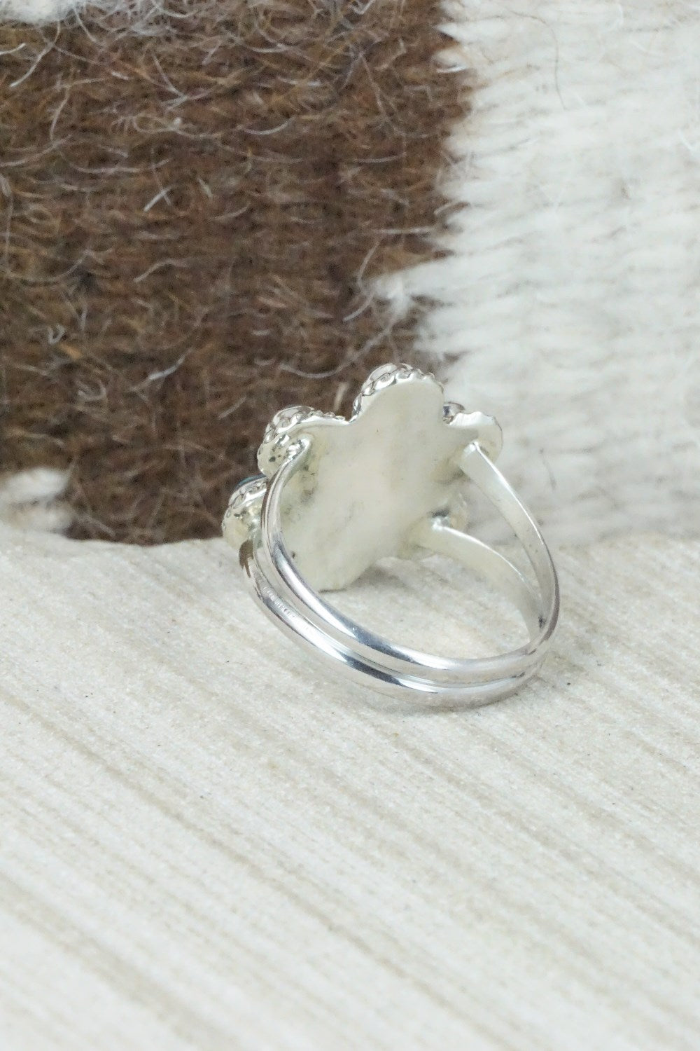 Turquoise & Sterling Silver Ring - Gina Dosedo - Size 7.5