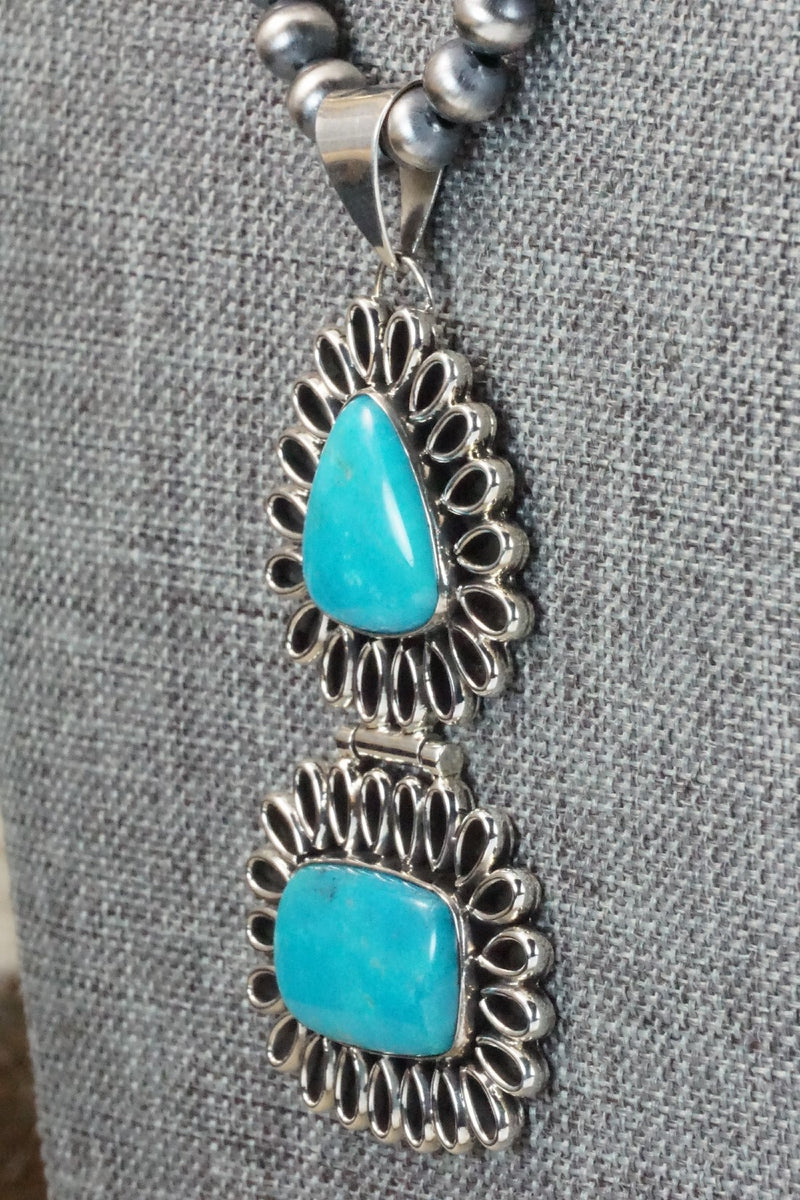 Turquoise & Sterling Silver Necklace - Irvin Tsosie
