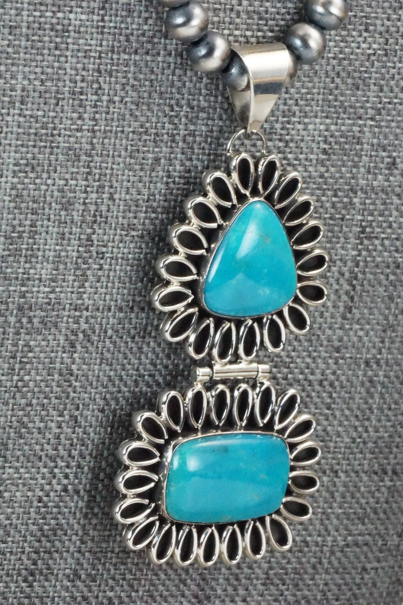 Turquoise & Sterling Silver Necklace - Irvin Tsosie