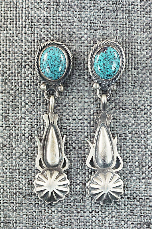 Turquoise & Sterling Silver Earrings - Annie Spencer