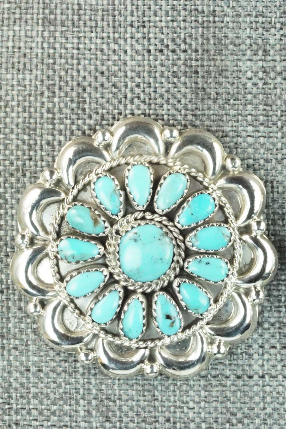 Turquoise & Sterling Silver Earrings - Jaz Wilson