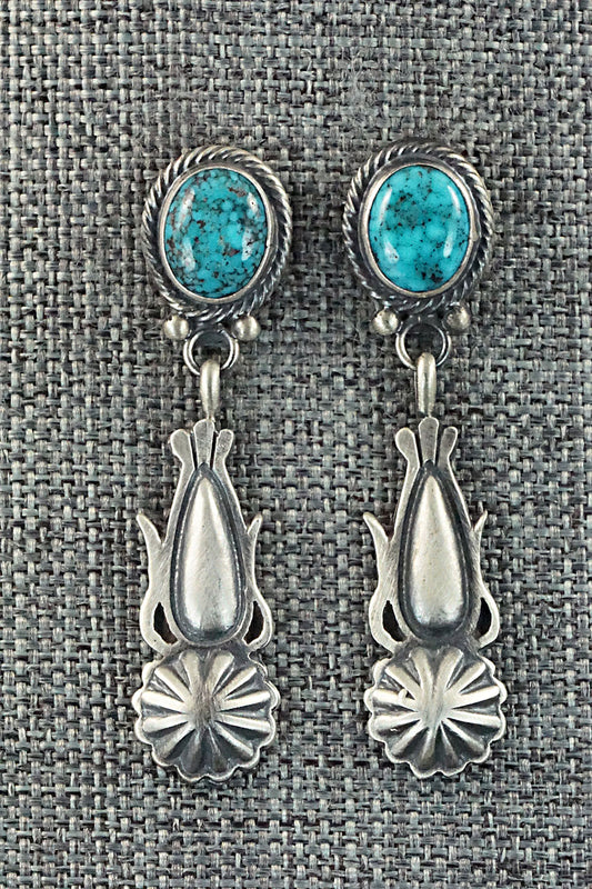 Turquoise & Sterling Silver Earrings - Annie Spencer