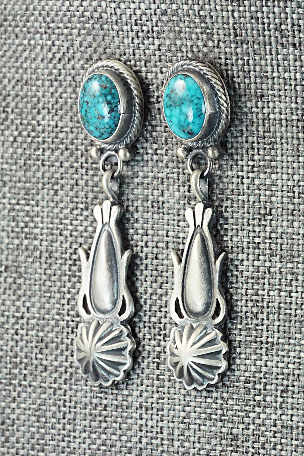 Turquoise & Sterling Silver Earrings - Annie Spencer
