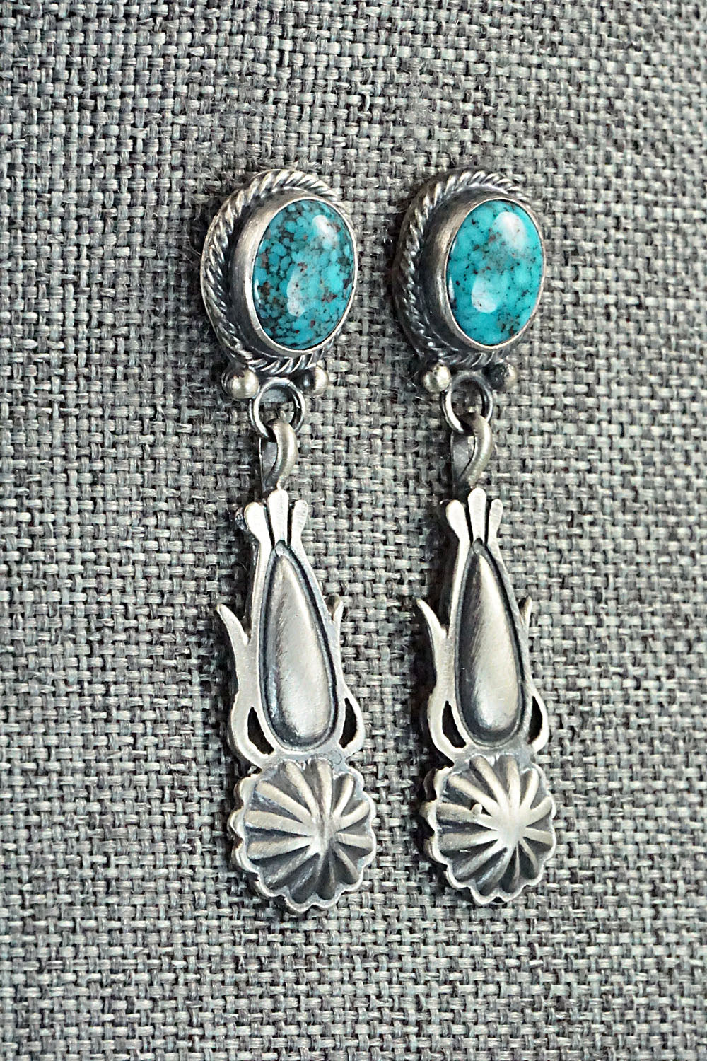 Turquoise & Sterling Silver Earrings - Annie Spencer