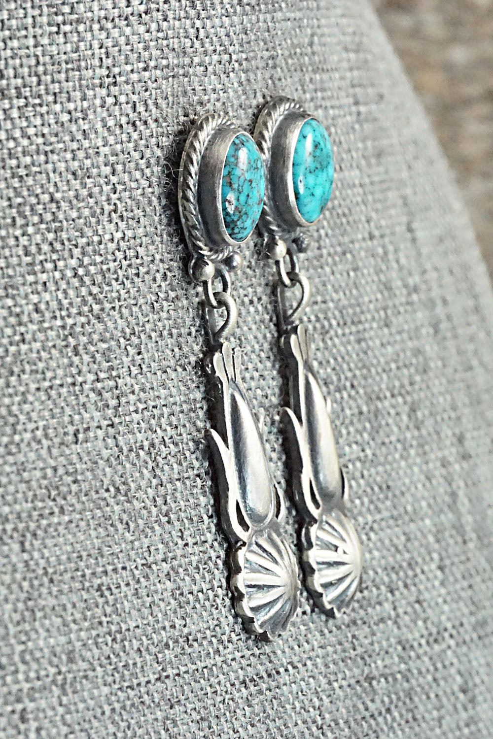 Turquoise & Sterling Silver Earrings - Annie Spencer