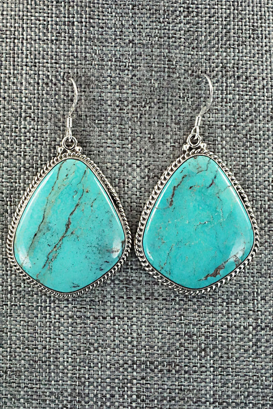 Turquoise & Sterling Silver Earrings - Annie Spencer