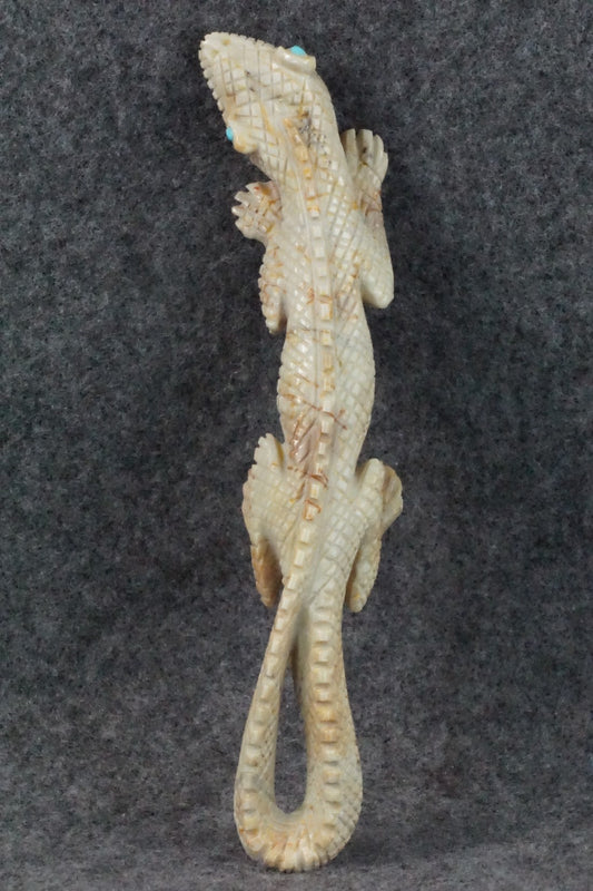 Lizard Zuni Fetish Carving - Lance Cheama
