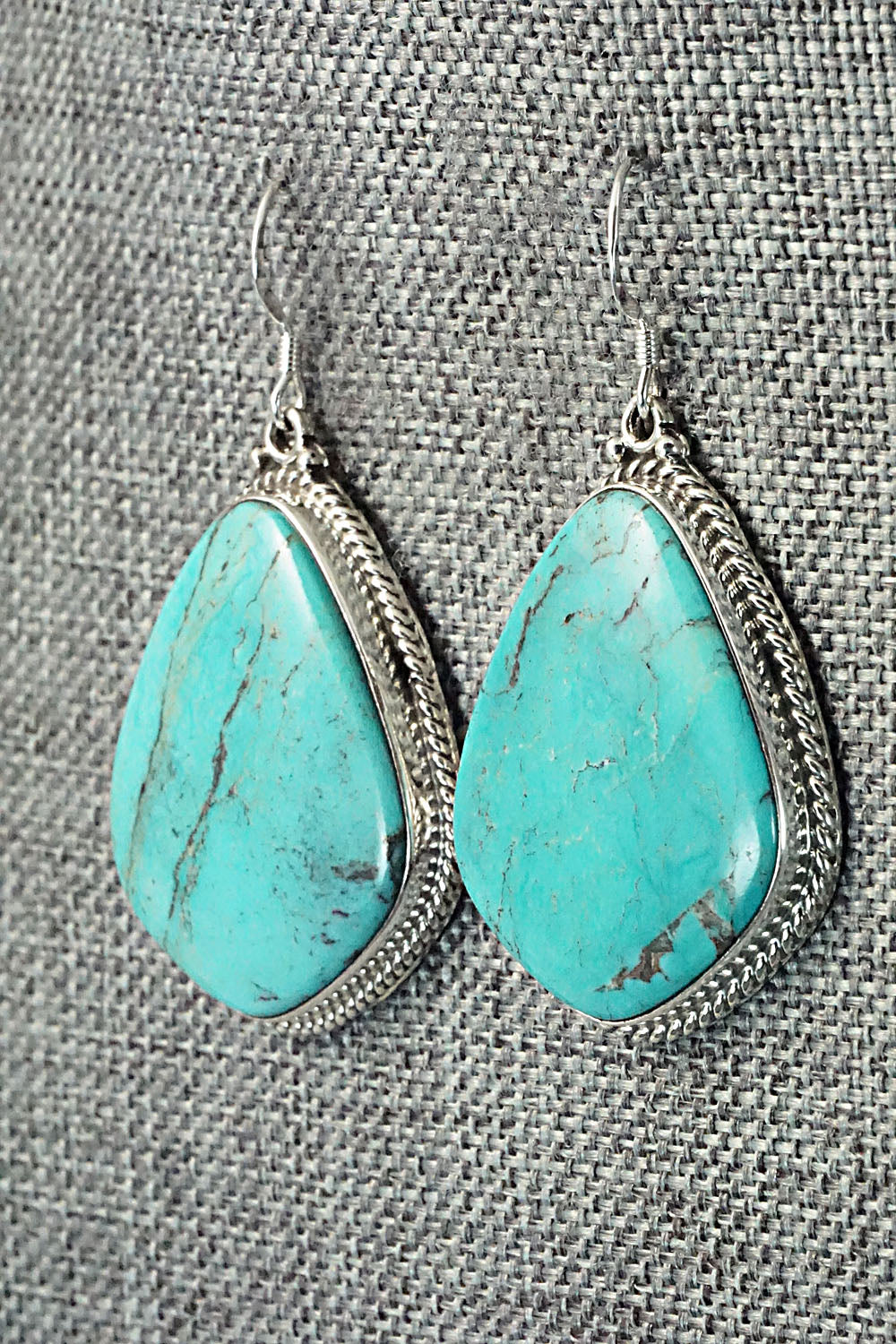 Turquoise & Sterling Silver Earrings - Annie Spencer