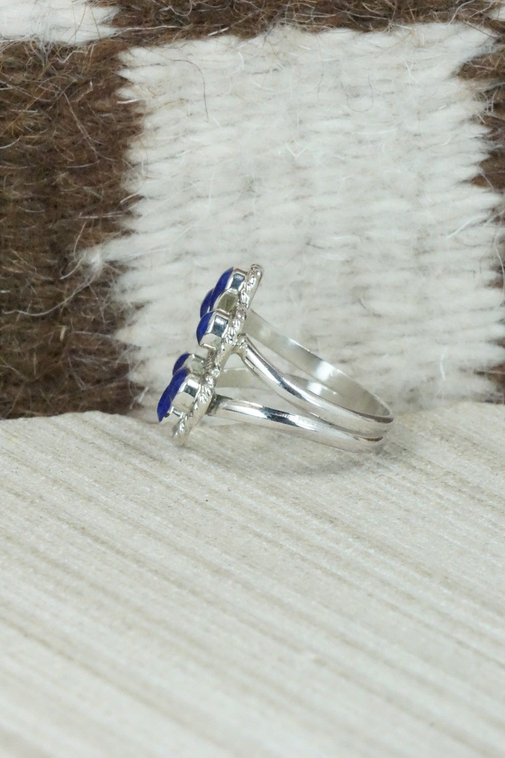 Lapis & Sterling Silver Ring - Gina Dosedo - Size 6.25