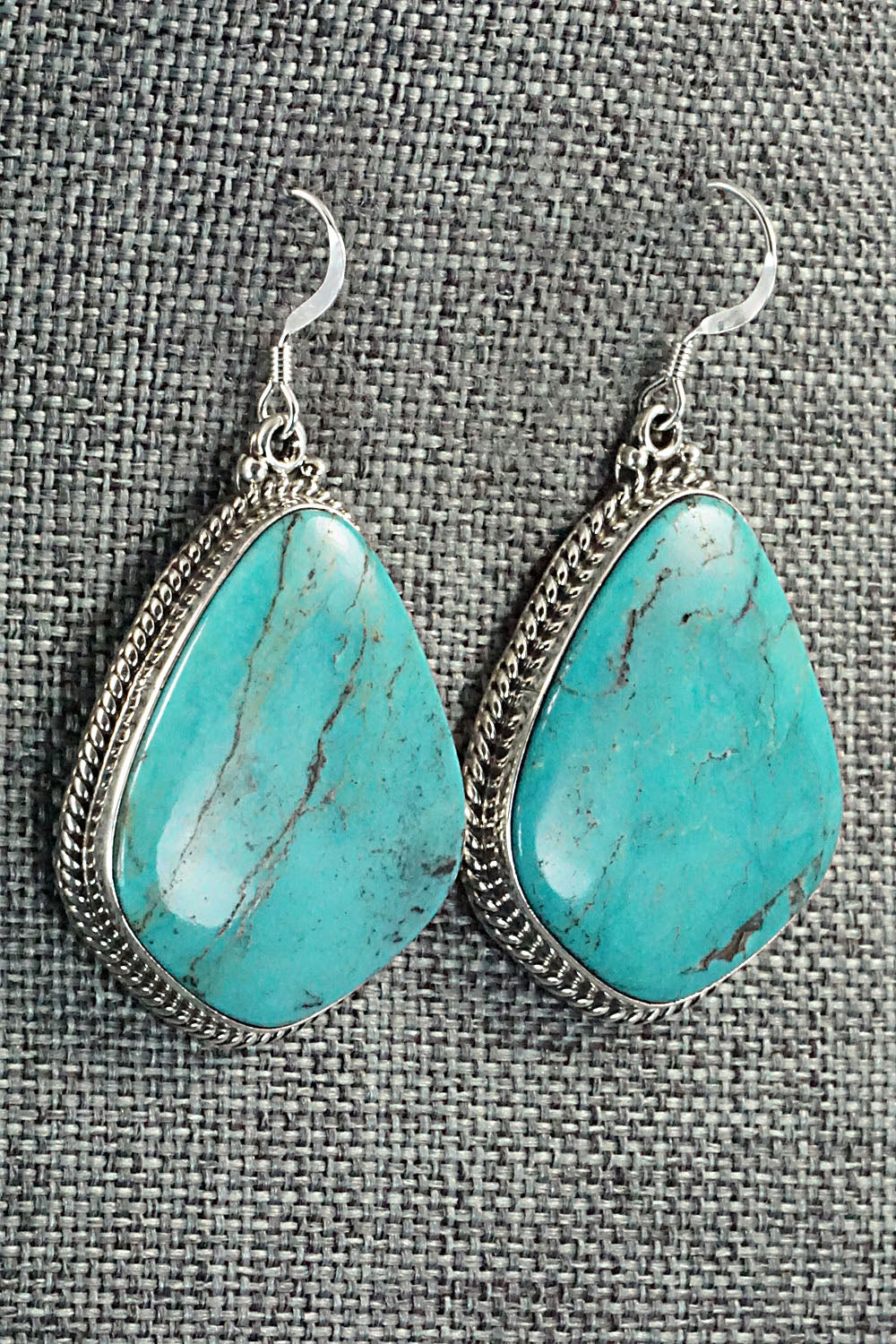 Turquoise & Sterling Silver Earrings - Annie Spencer