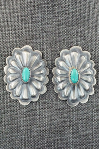 Turquoise & Sterling Silver Earrings - Dale Morgan