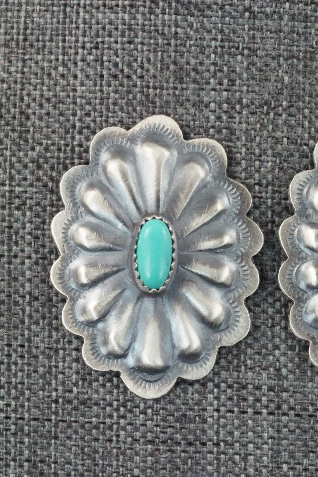 Turquoise & Sterling Silver Earrings - Dale Morgan