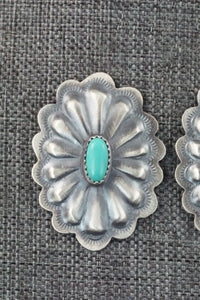 Turquoise & Sterling Silver Earrings - Dale Morgan
