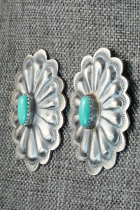Turquoise & Sterling Silver Earrings - Dale Morgan