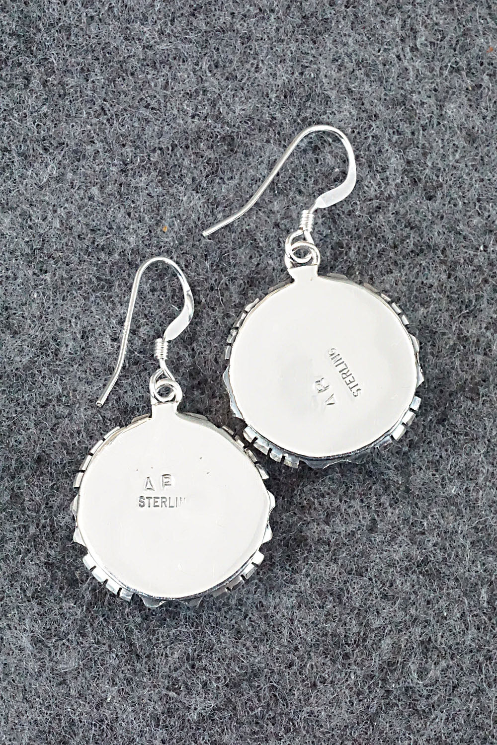 Turquoise & Sterling Silver Earrings - Amos Begay