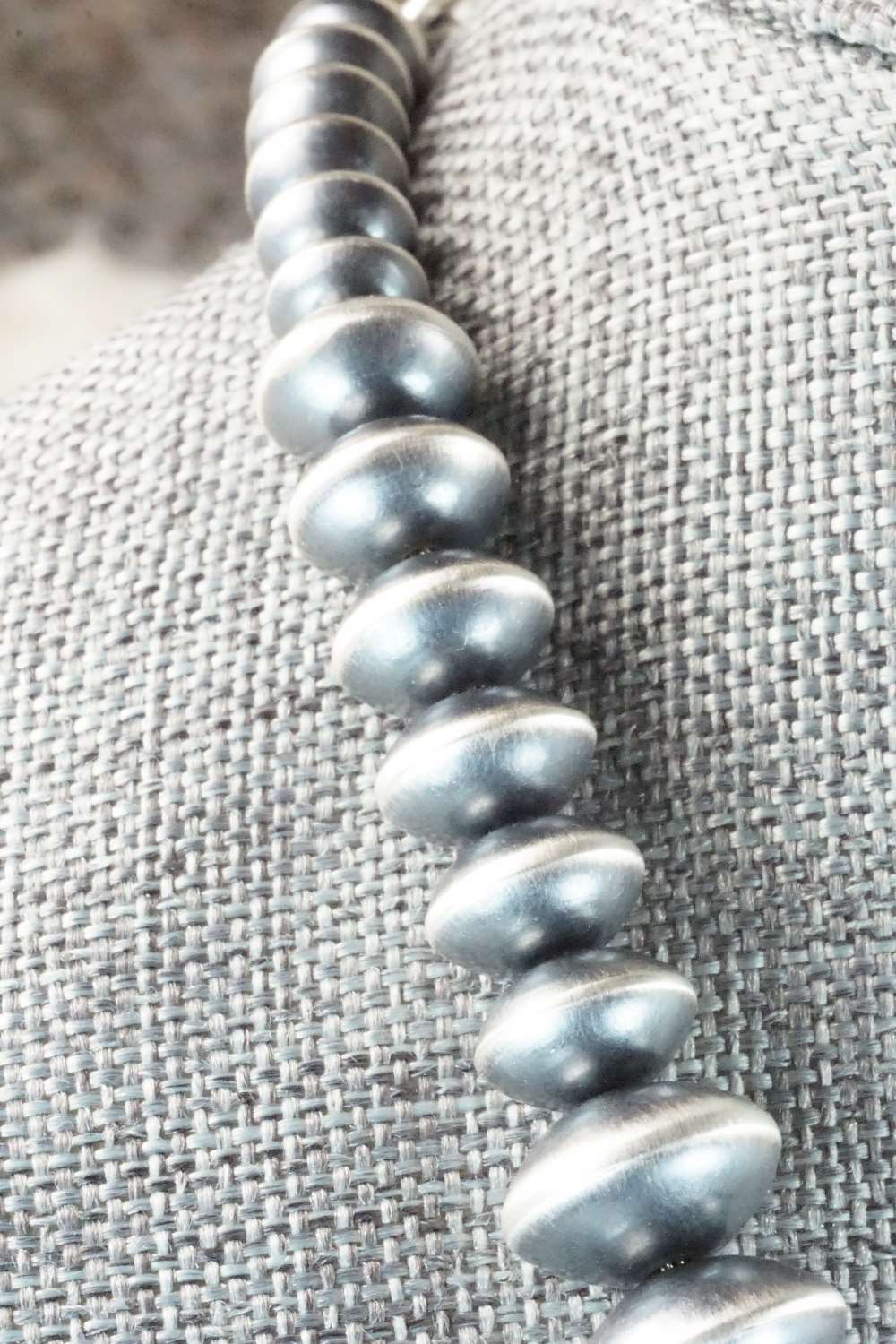 Sterling Silver Navajo Pearl Necklace & Earrings - Preston Haley