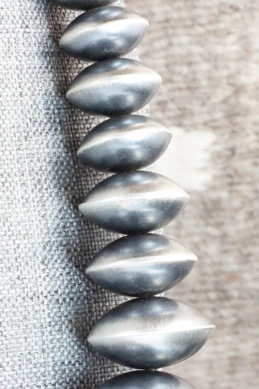Sterling Silver Navajo Pearl Necklace & Earrings - Preston Haley