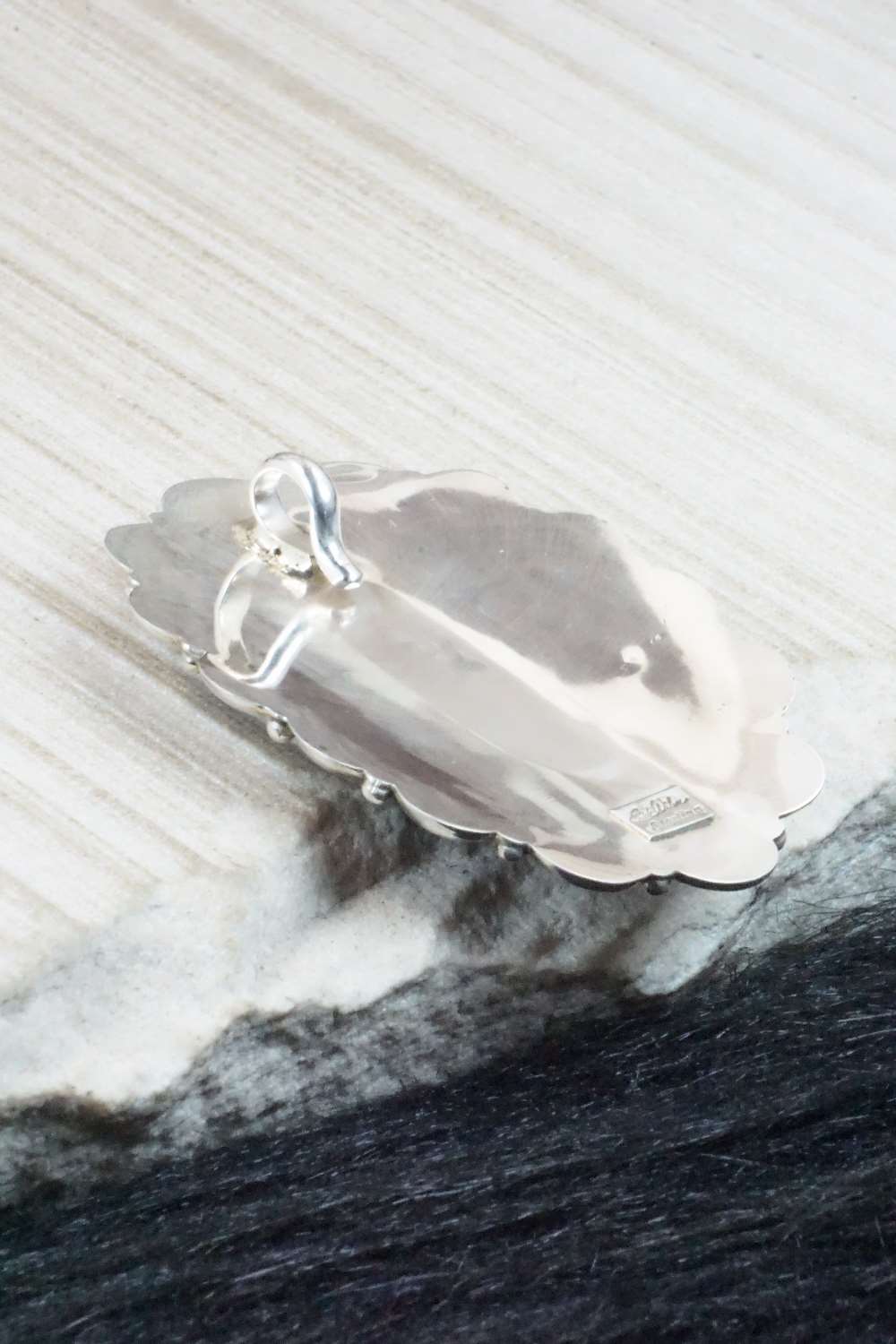 Turquoise & Sterling Silver Pendant - Erick Wilson