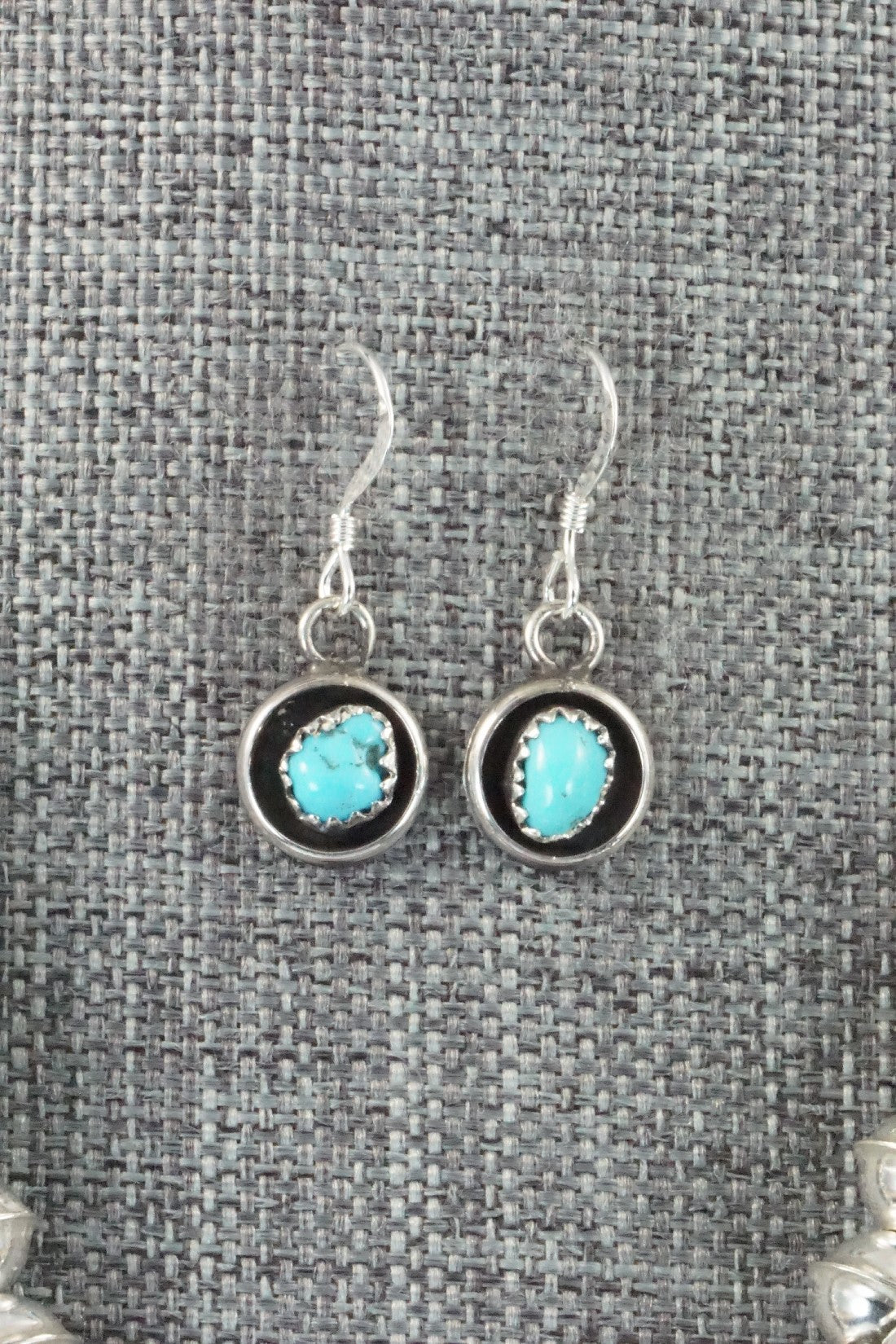 Turquoise & Sterling Silver Squash Blossom Necklace & Earrings Set - Phil Garcia