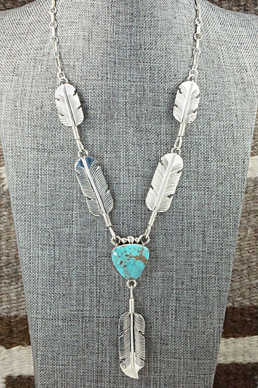 Turquoise & Sterling Silver Necklace - Gilbert Smith