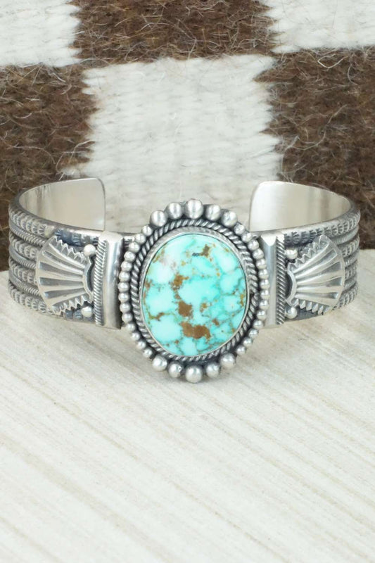 Turquoise & Sterling Silver Bracelet - Michael Calladitto