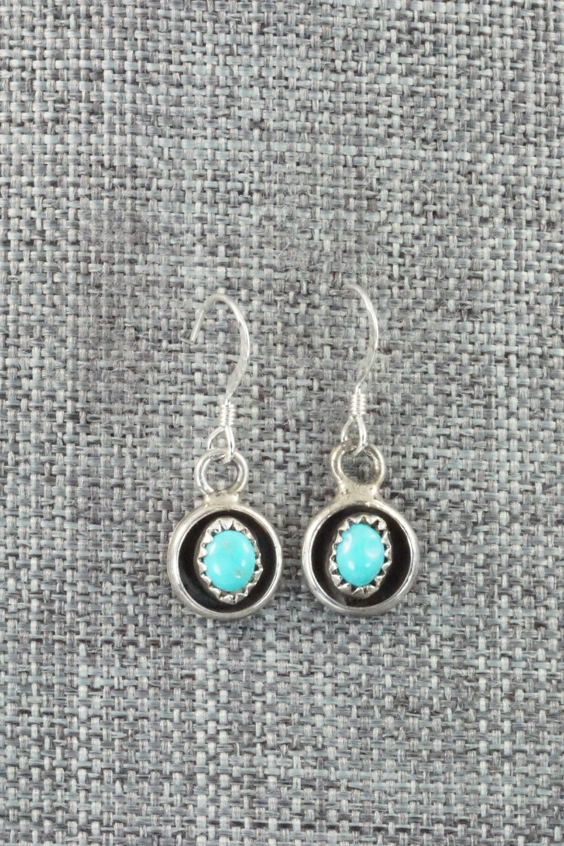 Turquoise & Sterling Silver Squash Blossom Necklace & Earrings Set - Phil Garcia